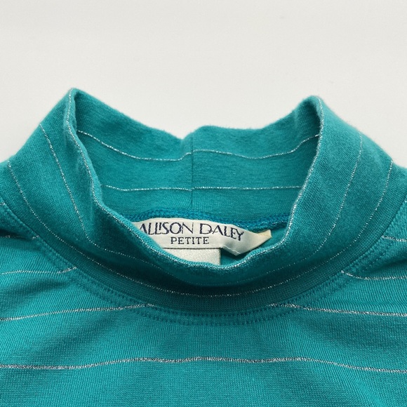 Allison Daley Mock Turtleneck L/S Shirt Size LP - Picture 5 of 6